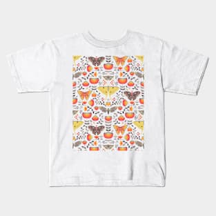 nordic moody moths (warm) Kids T-Shirt